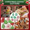 Edelstahl-Ausstecher Weihnachten Thema Brotpressform Backzubehör mit Baum Schneemann Rentier Schneeflocke Form