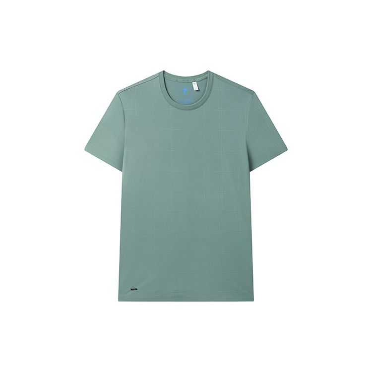 

FILA Simple Casual Knitted Short Sleeve T-Shirt Men Tops Glass-Green F11M322115F-GN L