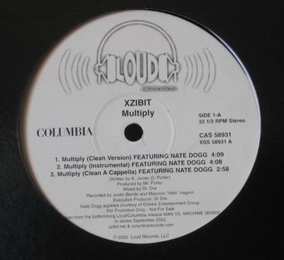 12inch Record XZIBIT - Multiply CAS58931 Loud Records 2002 US Rap & Hip-Hop/R&B Used