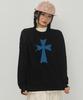 GRAVER [Unisex] Dot Cross Sweatshirt_4Color