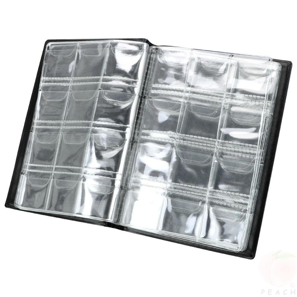 PVC Film Coin Collection Book PU Leather Storage Bags Premium Collecting Money Organizer  Gifts
