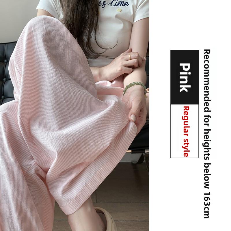 GMXIA Women's Fashion Casual Solid Color Print High Waist Pants & Capris