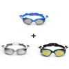Swimming Goggles Swimming ear plugs professional Waterproof glasses HD Anti-Fog UV Silicone Adjustable Glasses Men Clear goggles