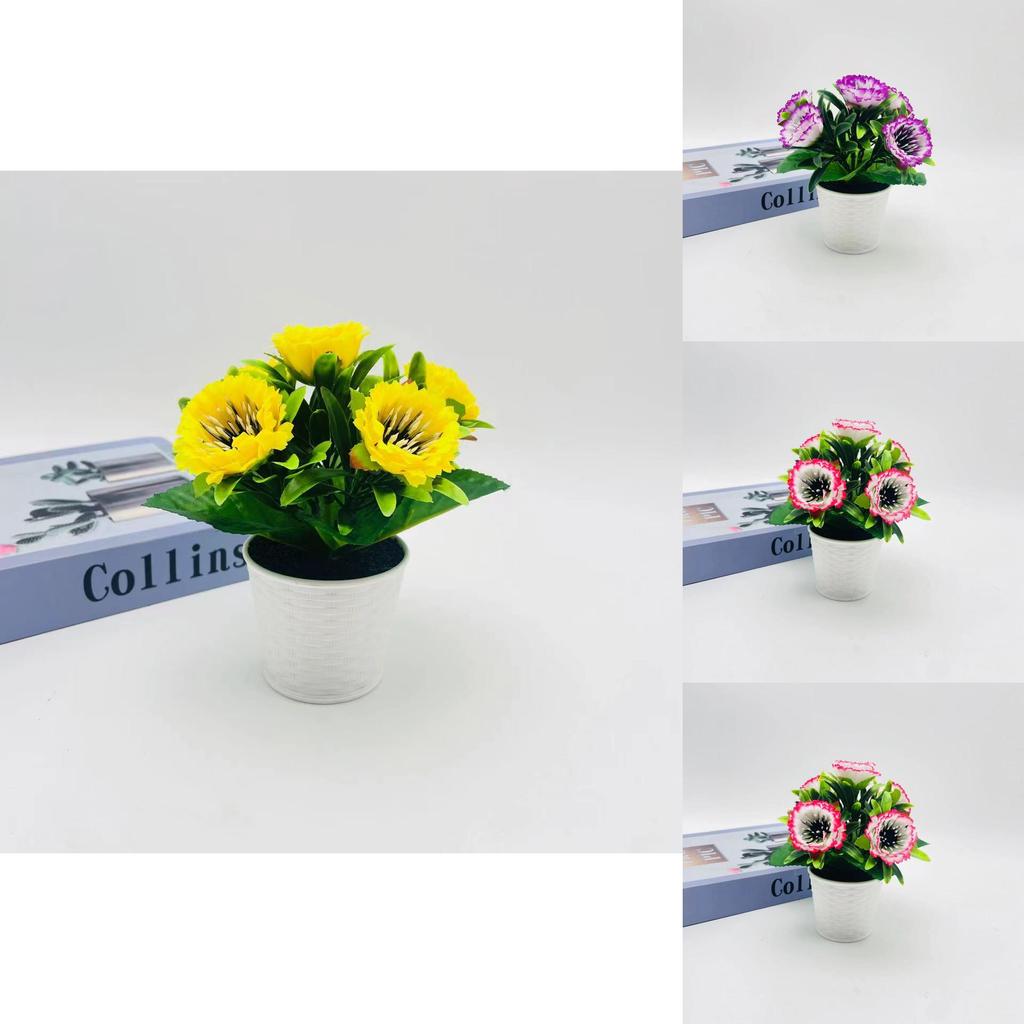 Handmade Peony Silk Bloom Mini Potted Decor For Events And Photo Shoots