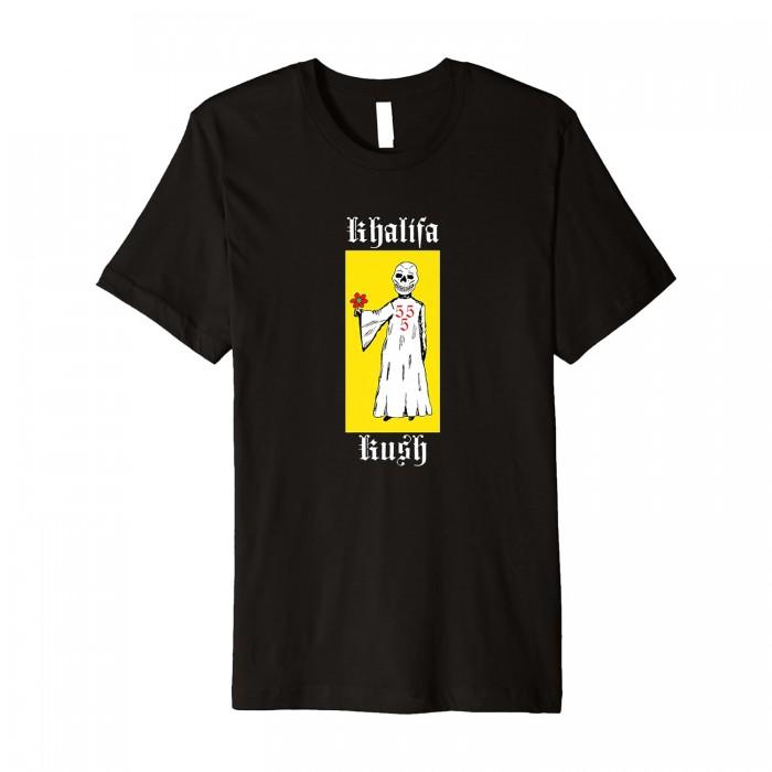 Unisex bavlněné tričko Wiz Khalifa pro dospělé Reaper Flowers