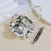 Women Brooch Sparkling Rhinestones Imitation Pearl Decor Flower Design Lapel Pin Chinese Style Sweater Scarf Badge Jewelry Accessories