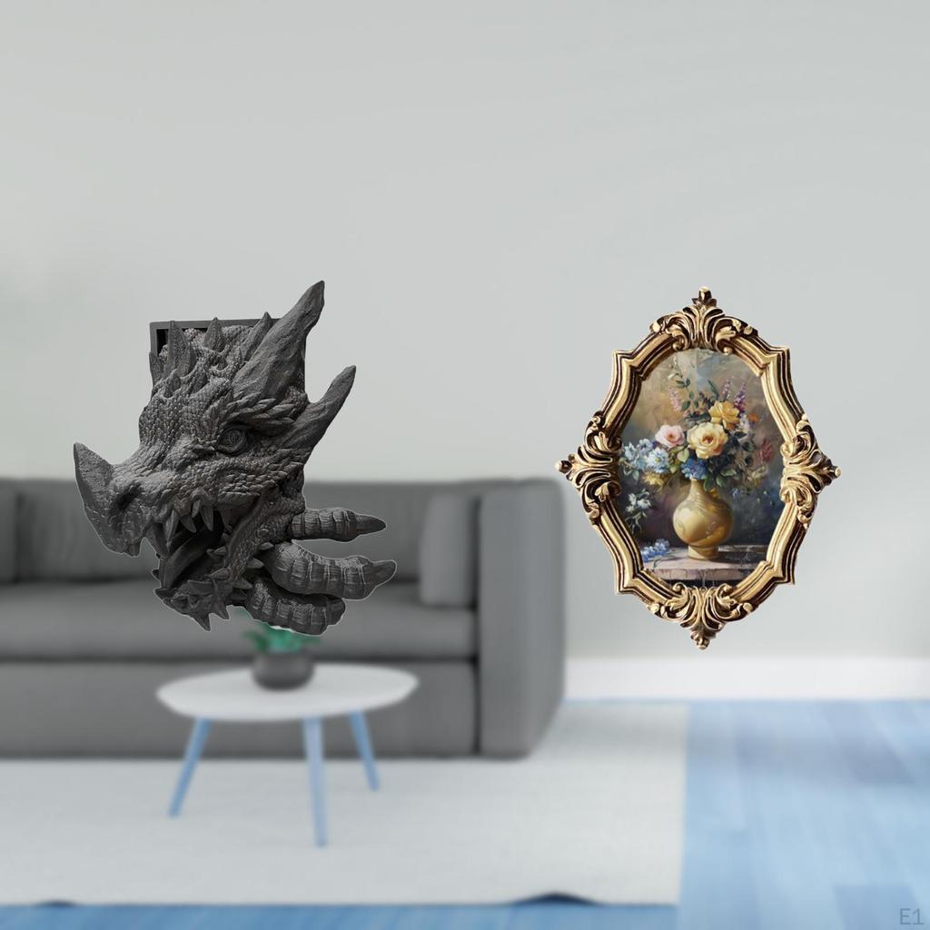 Resin Bookend And Picture Frame Vintage Art Decor for Bookshelf Living Room Office Bedroom Display