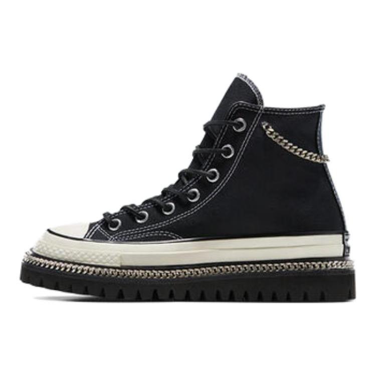 

Новые кеды Converse Chuck 70 с устойчивым к истиранию верхом средней высоты, парусиновые, унисекс, черные A09547C 41.5