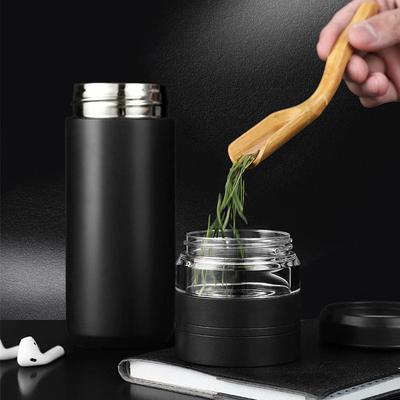 500ml Chá Infusor Frasco de Vácuo Aço Inoxidável Copo Isolado com Alça Independente de Armazenamento de Chá Caneca de Viagem Copo de Negócios Presentes