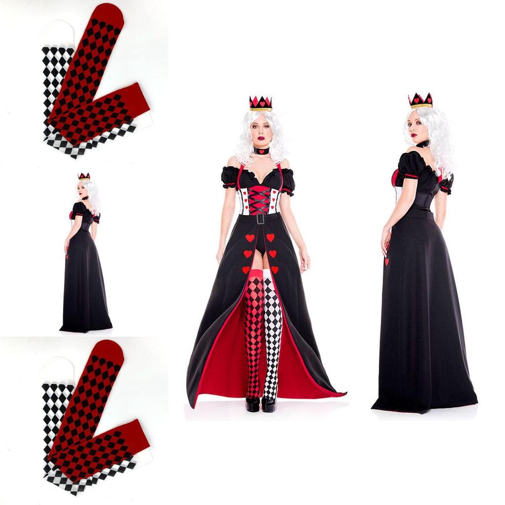 Stylish Alice In Wonderland The Red Queen Cosplay Costume Outfit