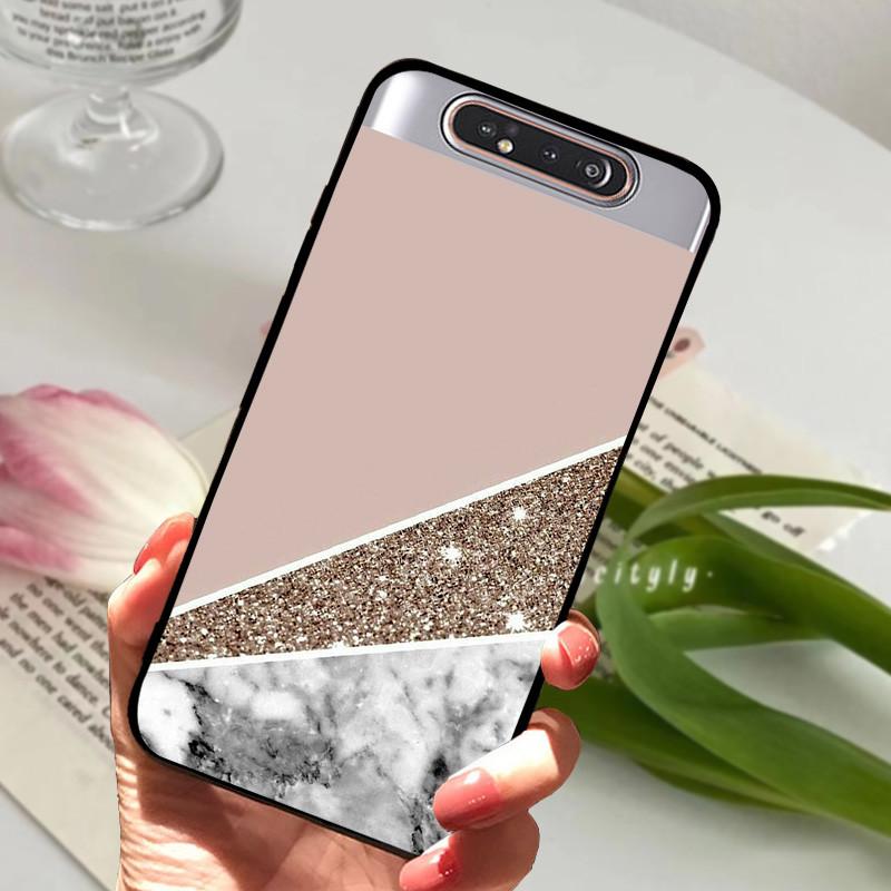 Per Samsung Galaxy A80 Custodia A 80 Antiurto Morbida TPU Silicone Copri Telefono Per Samsung Galaxy A80 Funda A80 2019 Capa Cartone Animato