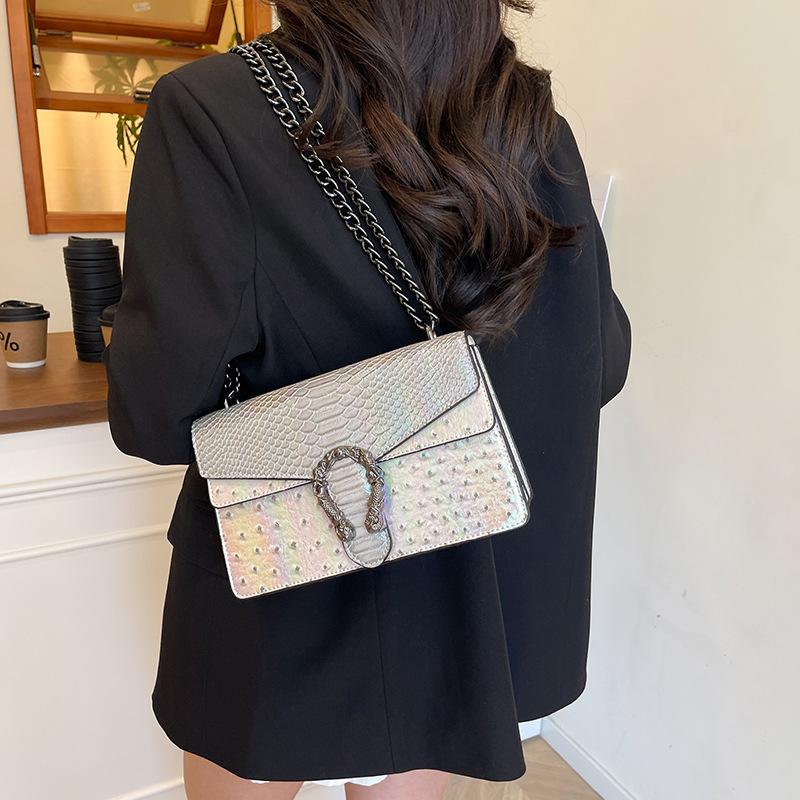 New High-end Fashion Snake Pattern Bag Shoulder Messenger Women's Bag