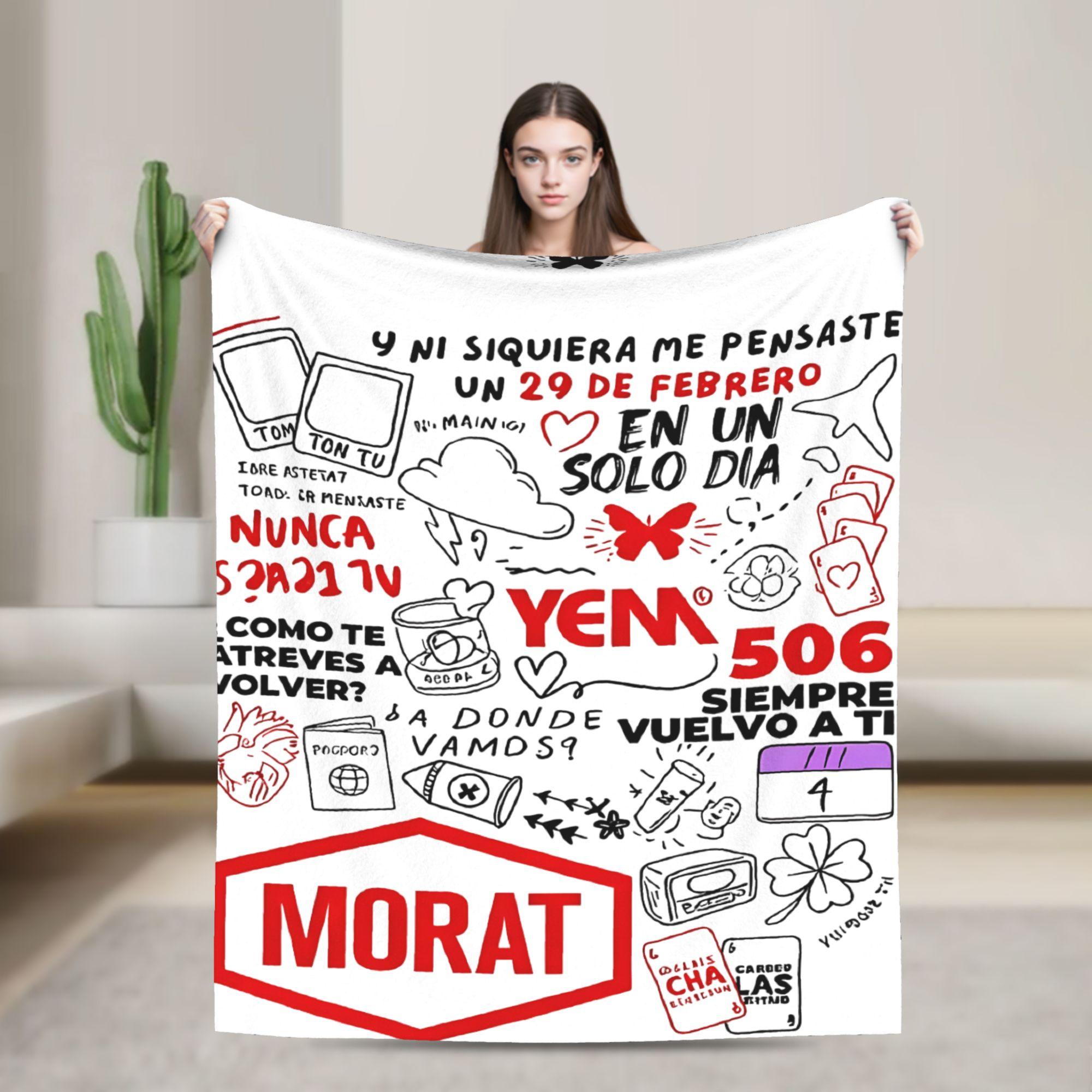 

Morat Band POP Rock Music Tour Fashion Blanket Multiple Sizes Warm Cozy Fluffy Throw Fashion Blankets for Sofa Couch and Bed 100x150cm