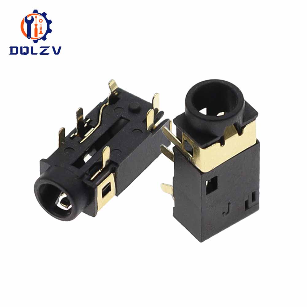 PJ-342 3,5mm Kopfhöreranschluss PJ-242 6-Pin Audiobuchse Senkplatte DIP Vergoldeter Stecker