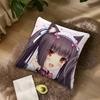 Cat Girl Cute N-Nekopara Chocola cushion For Bedroom Car Coffee Shop Room Soft and Living Room Sofa Decorative Pillow Cover Case