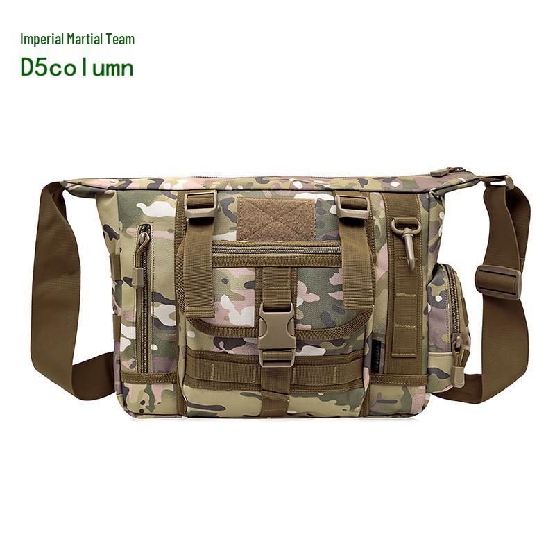 Men's 14-Inch Camouflage Laptop Bag, Casual Large Capacity Single Shoulder Crossbody Backpack