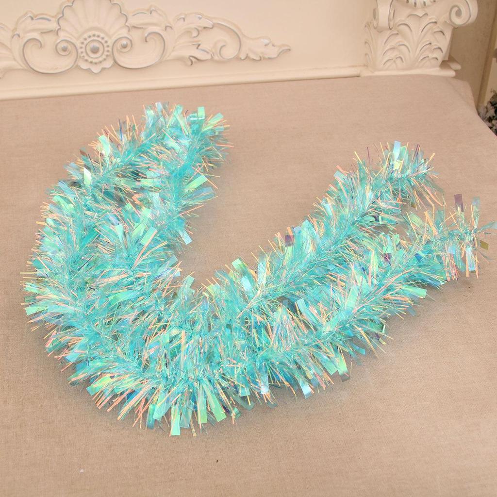 Christmas Tinsel Garland and Ornaments Holiday Tree Decorations