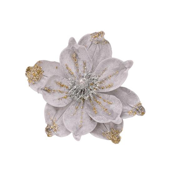 Yousheng Vánoční květiny třpytivé umělé ozdoby měkké aranžmá květin na vánoční stromek novoroční svatební dekorace