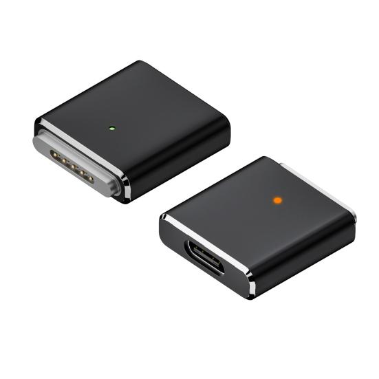 Adapter Type-C Female To 5pin High Power Output 100W Sensible LED Indicator Light Converter for MacBook/Pro/Air