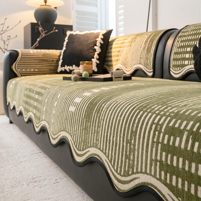 

Четыре сезона Универсальный Простой Современный Высококлассный Диванная подушка 2025 Новая Фигурная Диванная подушка Фиксированный Нескользящий Чехол Ткань 90 X 70cm