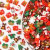New 10/30Pcs New Cute Christmas Series Flat Back Resin Cabochons For DIY Jewelry Craft Scrapbooking Decoration Accessorie
