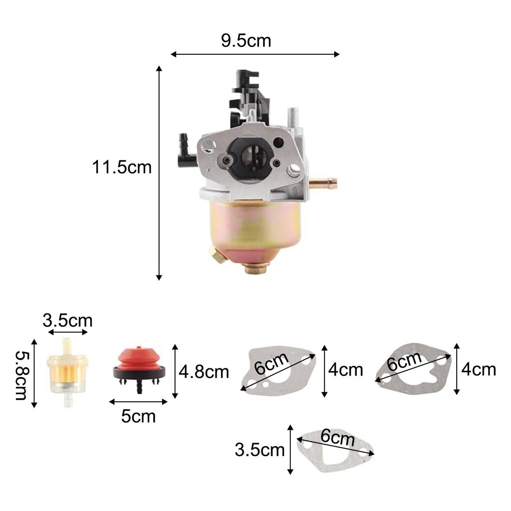 Carburetor As Shown Lawnmower Replacement Complete Package Enhanced Performance Fuel Filter Included Lawn Care