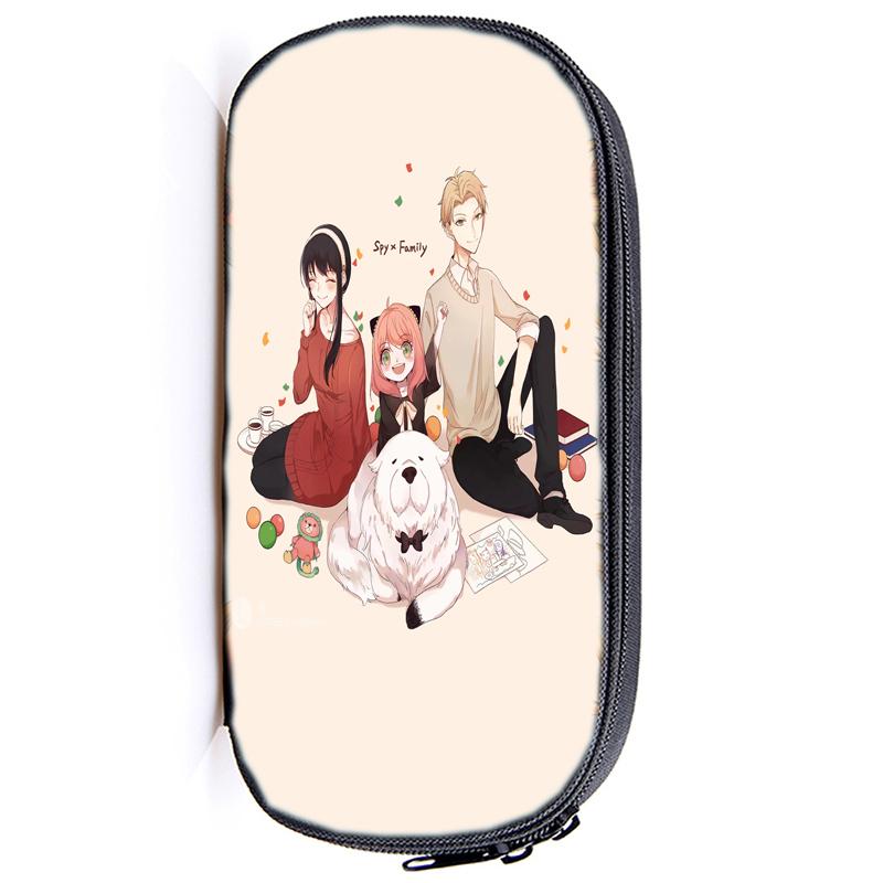 Spy X Family Pencil Case Anya Forger Multifunction Pencil Pouch School Supplies Pen Case Stationery Pencilcase