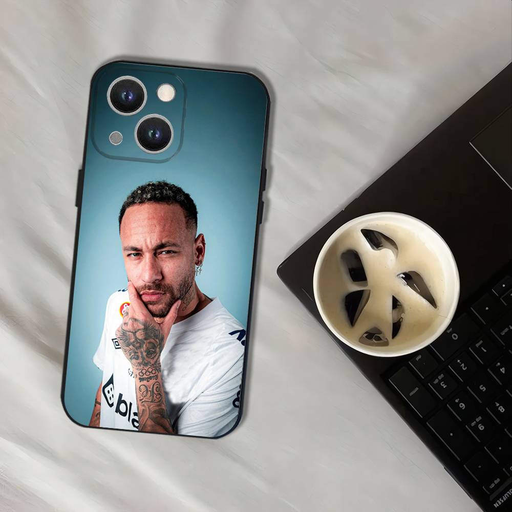 Cool Football Sport N-Neymar_S Phone Case For iPhone 16,15,14,13,12,11,Pro,XS,Max,XR,Plus,E,SE4,Mini Black Soft Cover