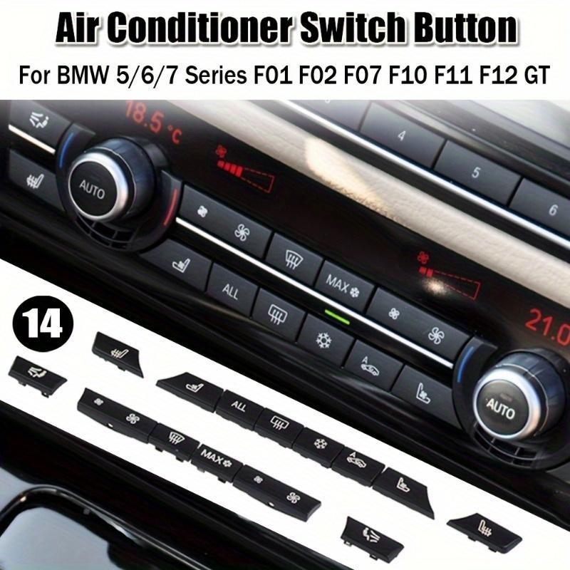 Car Dashboard Air Conditioner AC Button Heater Switch Cover For BMW 5/6/7 Series 5GT F10 F11 F18 F06 F12 F01 F02