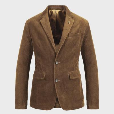 Autumn/Winter Corduroy Retro Casual Flat Lapel Cotton Suit Jacket 58179