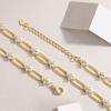 Fashion Stacked 925 Silver Necklace Women'S Versatile Autumn And Winter Moissanite Chain Ins Wind Return Collarbone Chain
