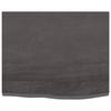 VidaXL Dessus de bureau gris foncé 60x50x2 cm bois chêne traité 3156410
