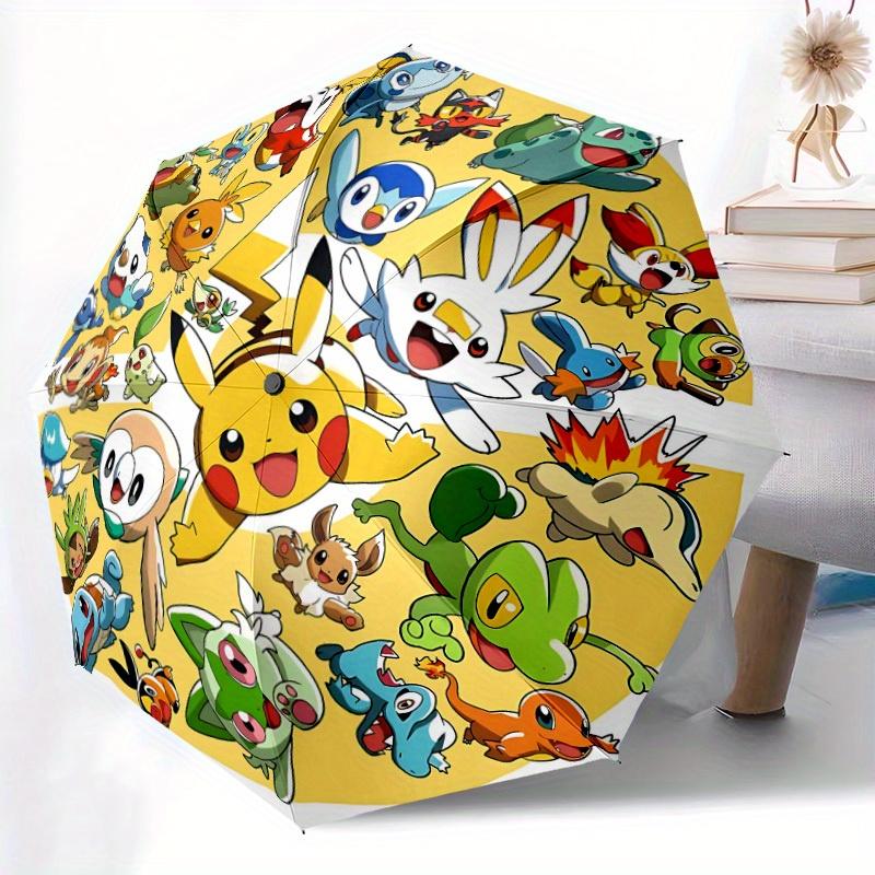 1pc Pokémon Characters Automatic Opening/closing Umbrella, Compact Travel Umbrella - - Festive Accessory, Sturdy Ribs Y250807109