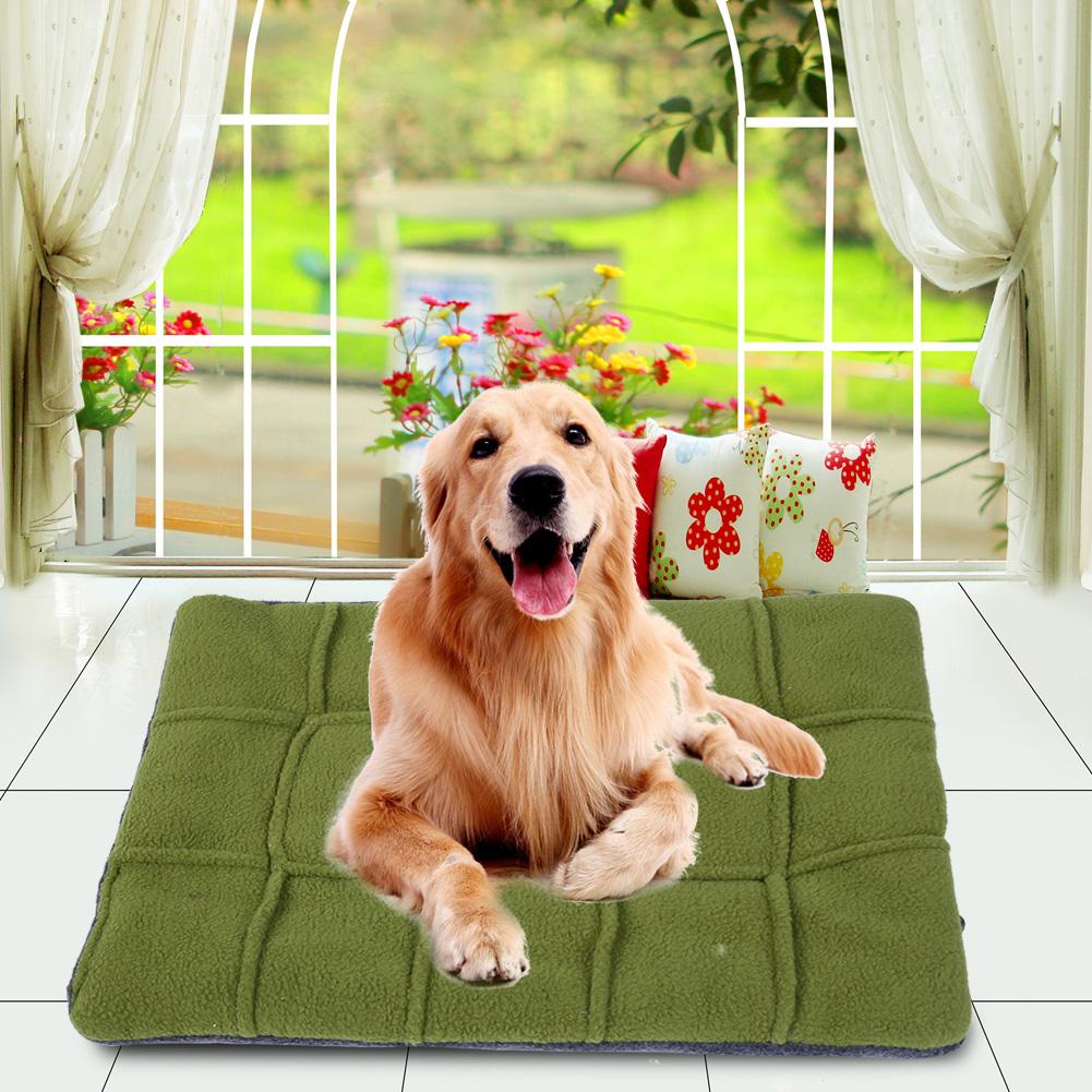 

Pet Square Grid Thicken Velvet Comfortable Mat Pad for Small Dog Cat All Seasons(XS) XS