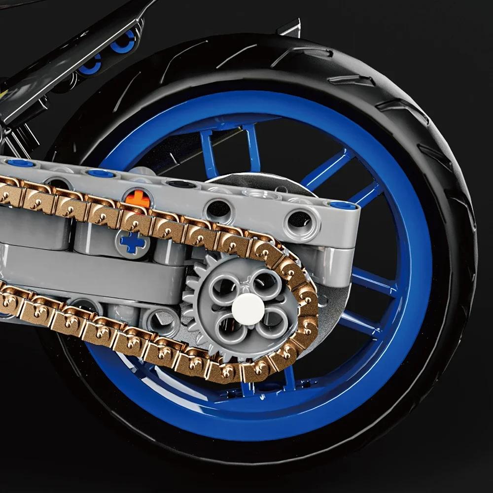 1/8 Scale Yamaha MT-10SP Technical Famous Motorcycle Building Blocks Motorbike Building Set Adults Bricks Toy Festival Gift Vehicles Collection