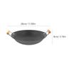 Frying Pans Nonstick with Lid Stainless Steel Griddle Work Thickened Pot Paella Metal Cooking Wok