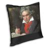 Beethoven Portrait 9 Throw Pillow Cover Decorative Pillow Funny Cushion Covers