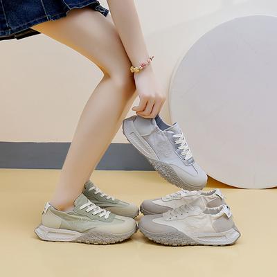 Mesh Surface Clunky Sneakers Women's Summer New Breathable Casual Shoes for Female Students Sneaker