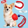 TPR Knot Cotton Rope Dog Toy Teeth Cleaning Dog Training Ball  for Small Medium Large Dog