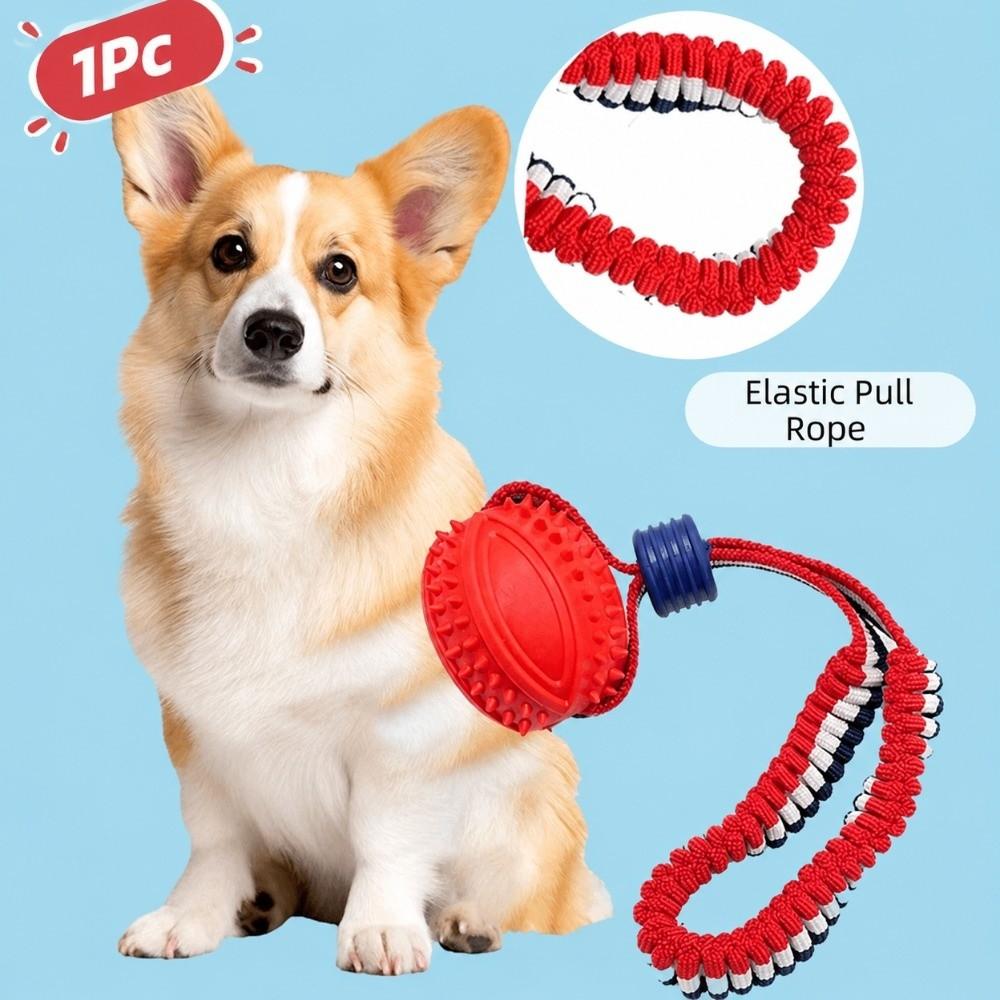 TPR Knot Cotton Rope Dog Toy Teeth Cleaning Dog Training Ball  for Small Medium Large Dog