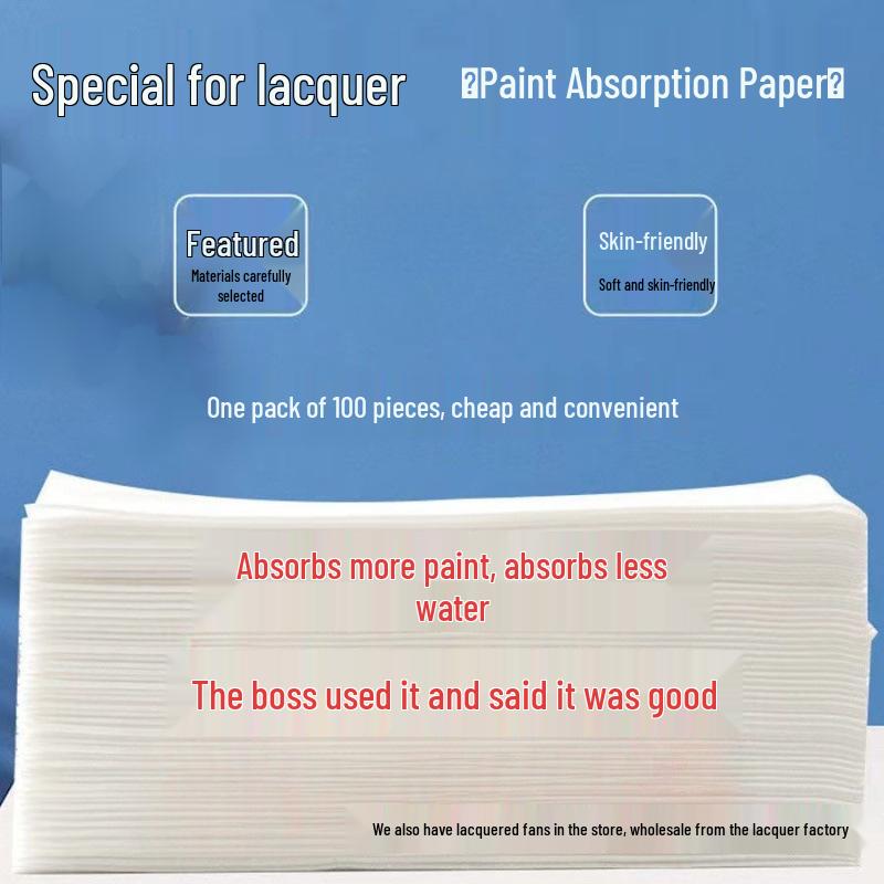 Round Lacquer Art Fan Filter: Disposable Absorbent Paper for Floating Lacquer and Painting