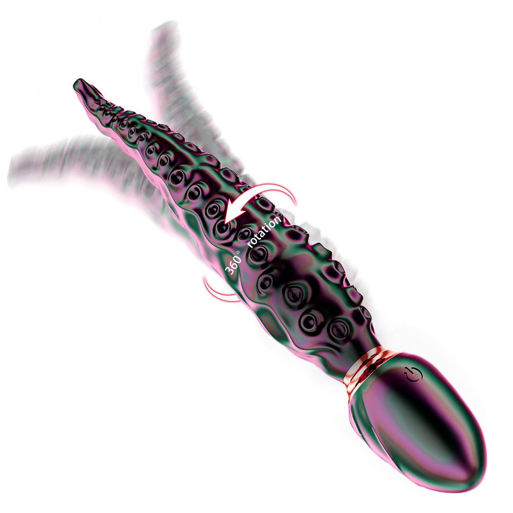 Octopus Tentacle Anal Vibrator Female G-Spot Clit Vagina Stimulation 360° Rotation  Silicone Dildo Masturbation Sex Toys Women