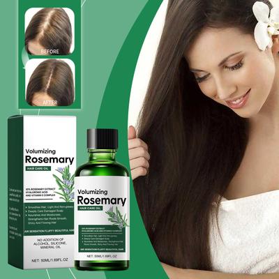 Volumengebendes Rosmarin-Haarpflegeöl, Rosmarin-Haaröl, nährendes Rosmarin-Haaröl, verhindert Haarausfall, nährt die Haarfollikel, stärkt das Haar, 50 ml