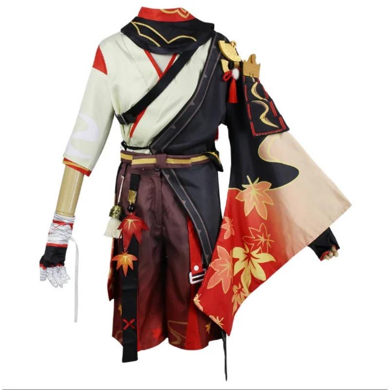 Game Genshin Impact Cosplay Costumes Kaedehara Kazuha Cosplay Costume Uniforms Clothes Suits Outfits Wears Coats Cloaks