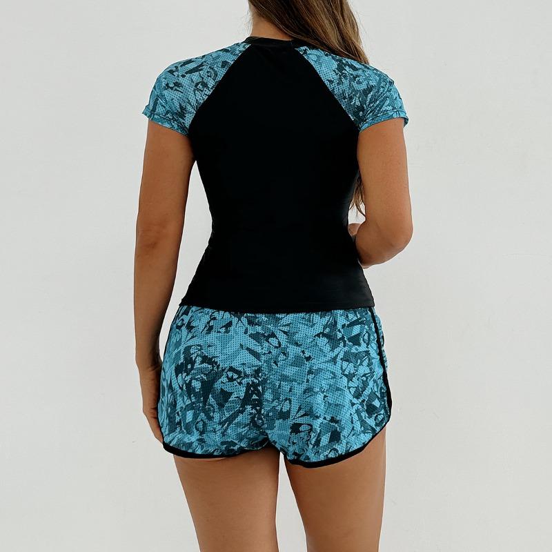 Women S Printed Tankini Swimwear Sports Bathing Suit Set