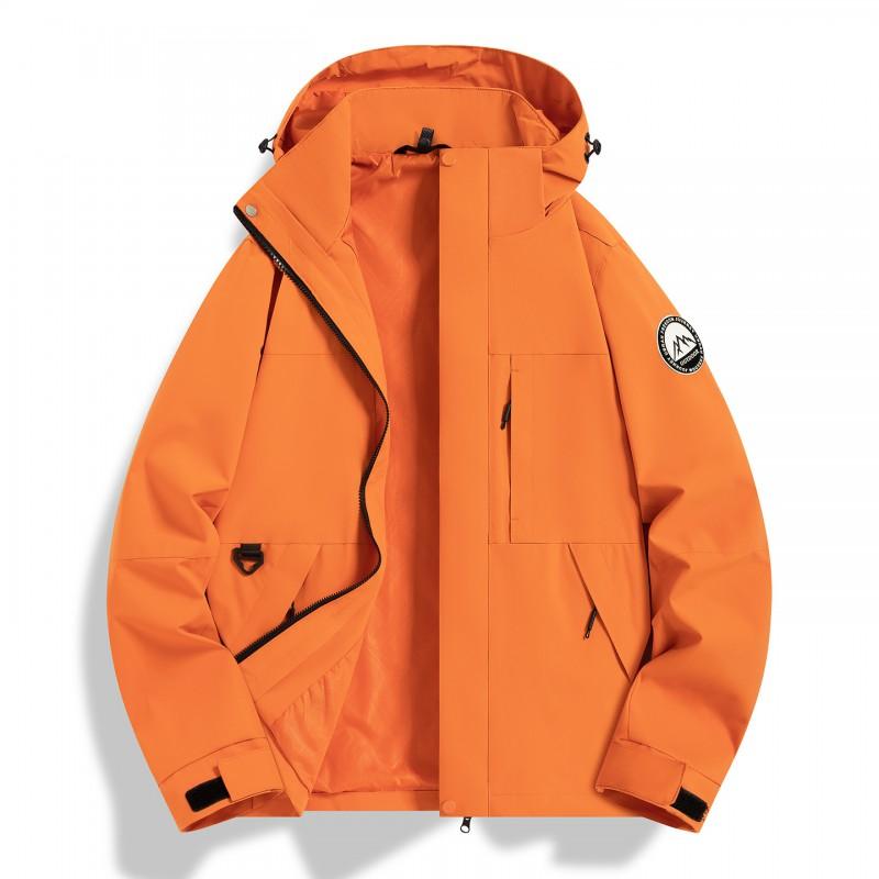Men Women 3-in-1 Outdoor Waterproof Windproof Jacket With Detachable Down Inner Layer Hiking Camping Winter