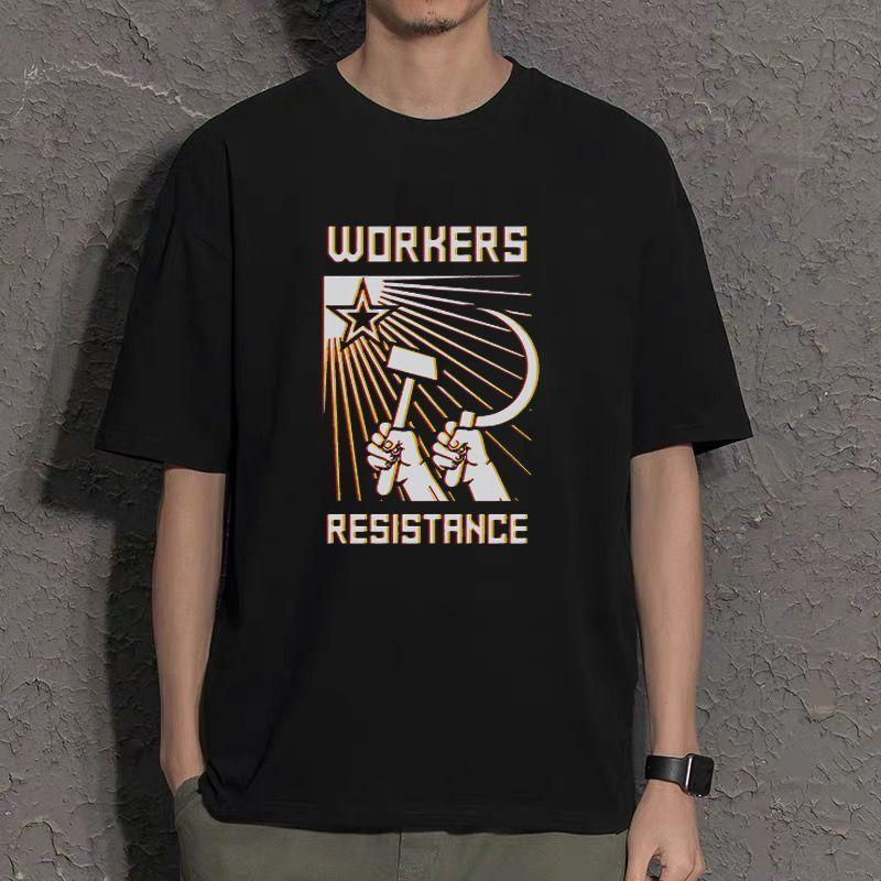 Poslední slova Sovětský bývalý Sovětský svaz triko s krátkým rukávem socialistické oblečení komunismus srpové kladivo cccp tričko