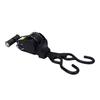 Retractable Ratchet Strap with Padded Handle 1 Inch 10 Feet Auto Retraction Tie Down Strap for Cargo Transport 1500lb