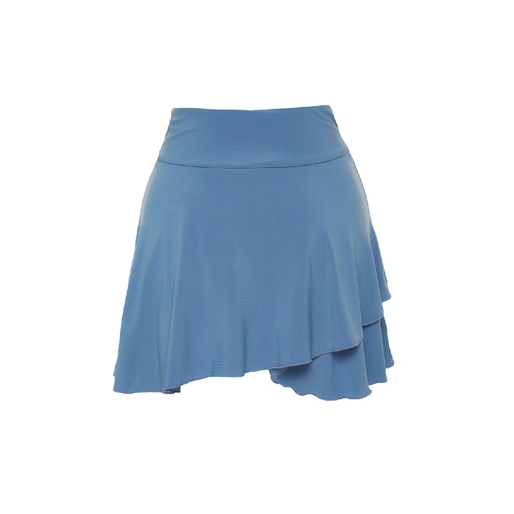 Brown Ruffle Detailed Flounce Mini Knitted Skirt Twoaw24et00214