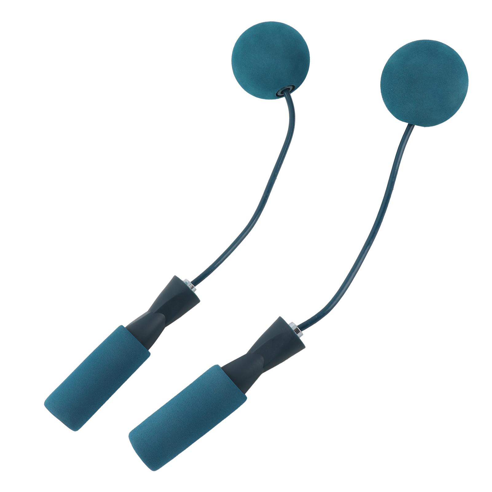 

6.5cm Cordless Jump Rope with Heavy Ball Dual Bearing Silent Fitness Wire Rope for Indoor Sports